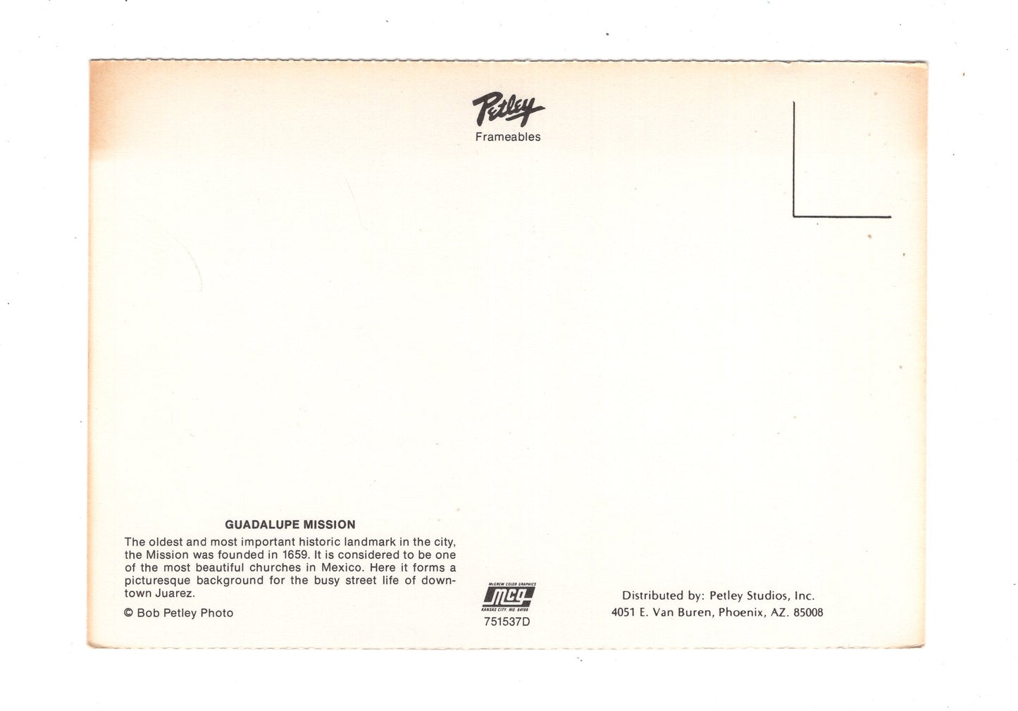 Ansichtskarte Juarez / Guadalupe Mission / Mexiko