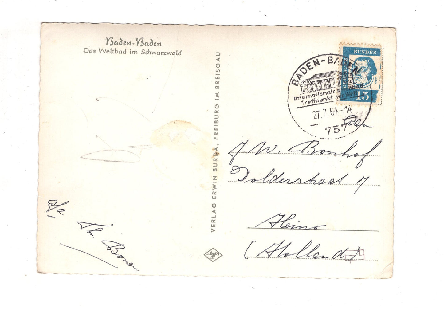 Ansichtskarte Baden-Baden / Trinkhalle +++ / J1-57