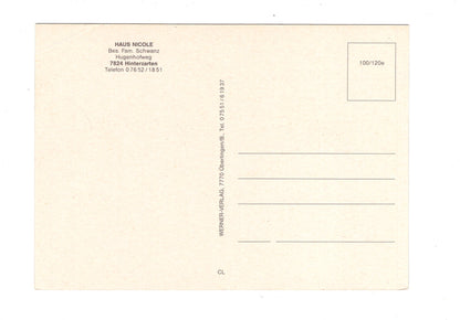 Ansichtskarte Haus Nicole / Hinterzarten im Schwarzwald / G1-66