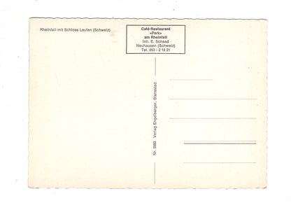 Ansichtskarte Rheinfall mit Schloss Laufen / Schweiz