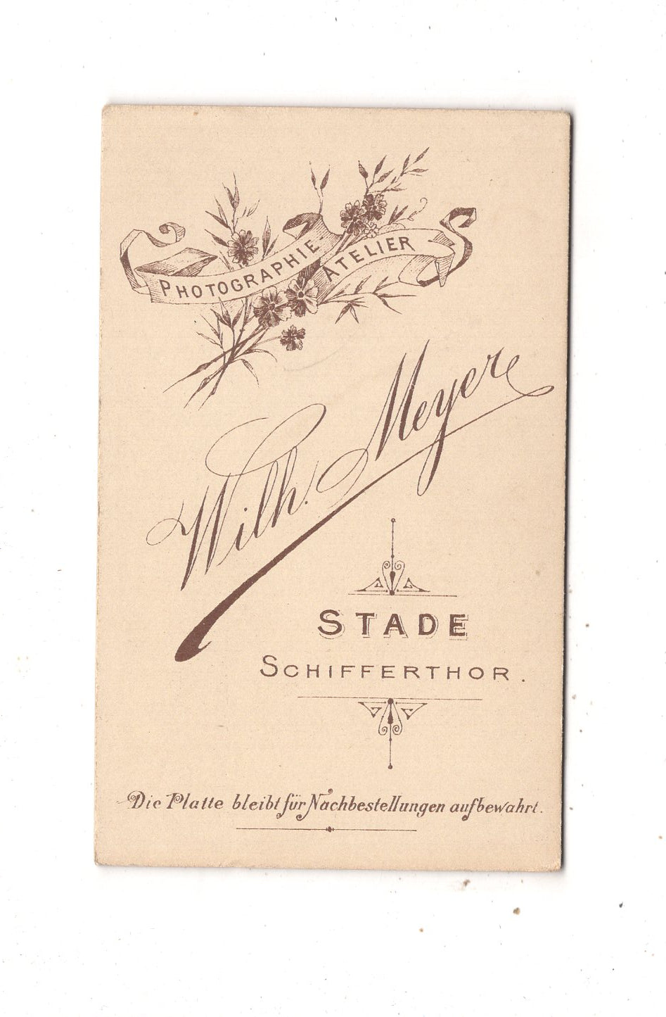 Fotografie Herrenportrait - Stade um 1890