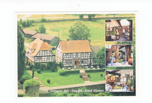 Ansichtskarte Restaurant-Café Burg Post / Schloss Eisenbach