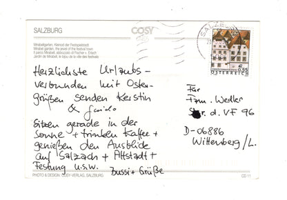 Ansichtskarte Salzburg / Mirabellengarten / Österreich