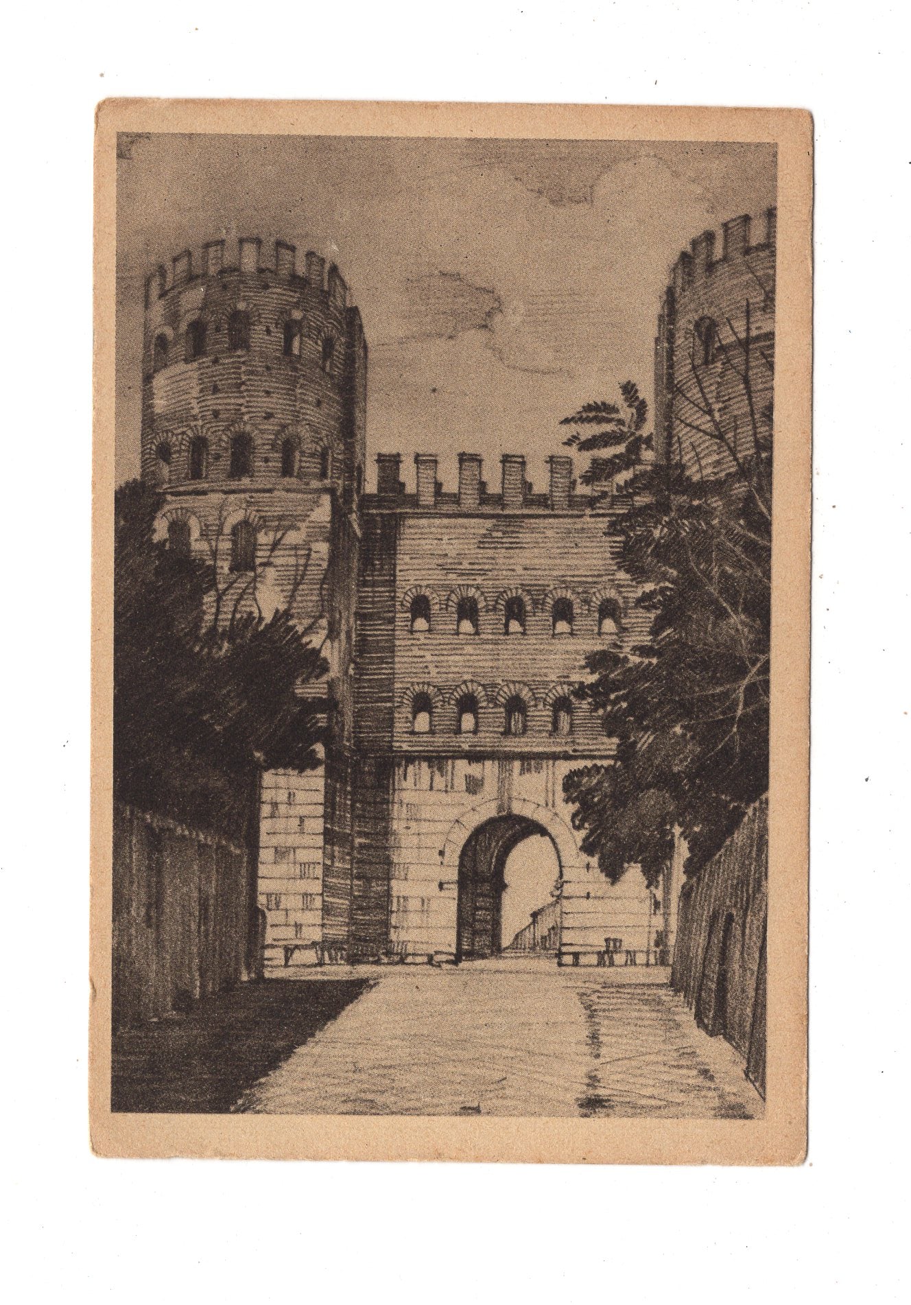 Ansichtskarte Roma Rom / Porta S. Sebastiano / Italien / N1-56