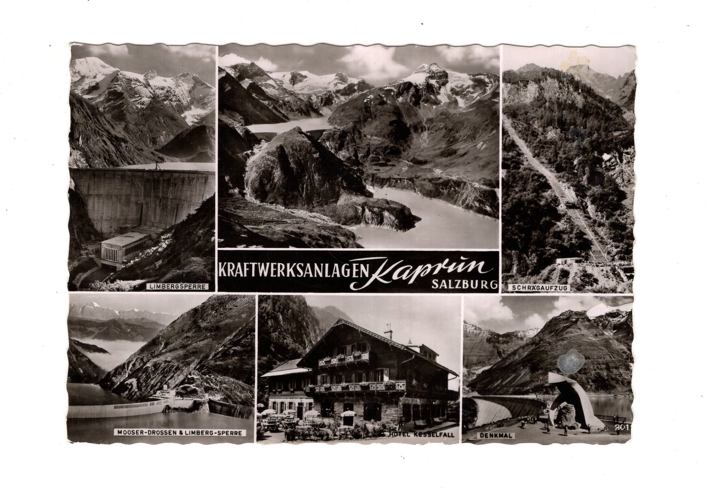 Ansichtskarte Kraftwerksanlagen Kaprun / Salzburg / Österreich