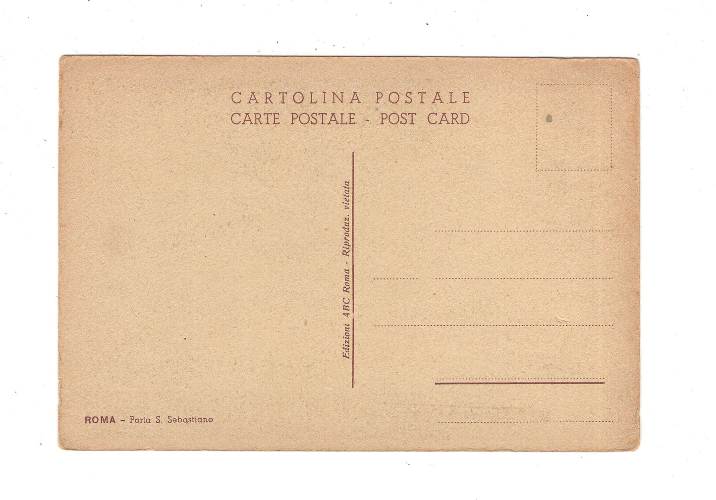 Ansichtskarte Roma Rom / Porta S. Sebastiano / Italien / N1-56