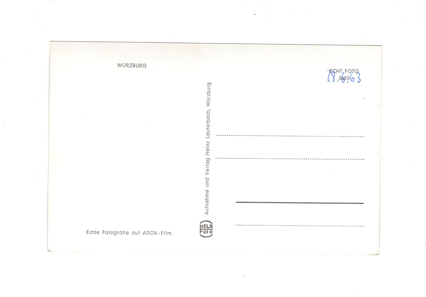 Ansichtskarte Würzburg / Käppele