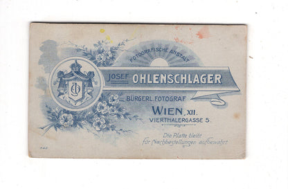 Fotografie Niedlicher kleiner Junge / coloriert - Wien 1900er / CDV M1-16