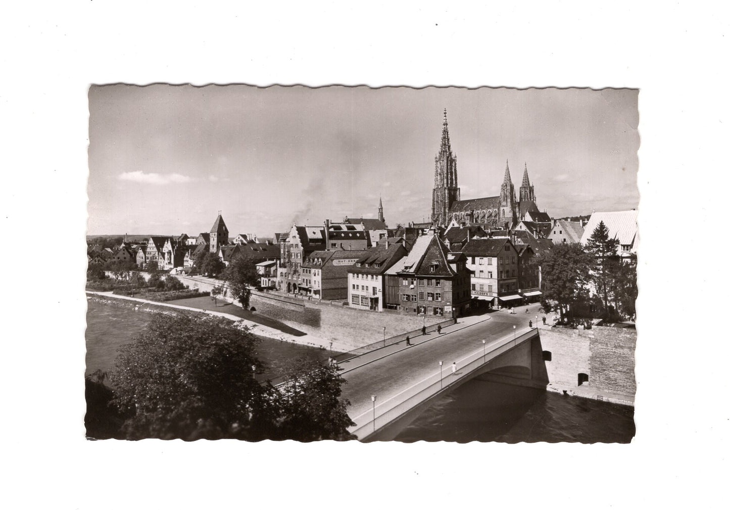 Ansichtskarte Ulm an der Donau / Herdbrücke