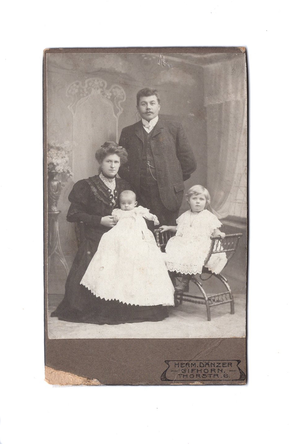 Fotografie Schönes Familienbild - Gifhorn 1900er