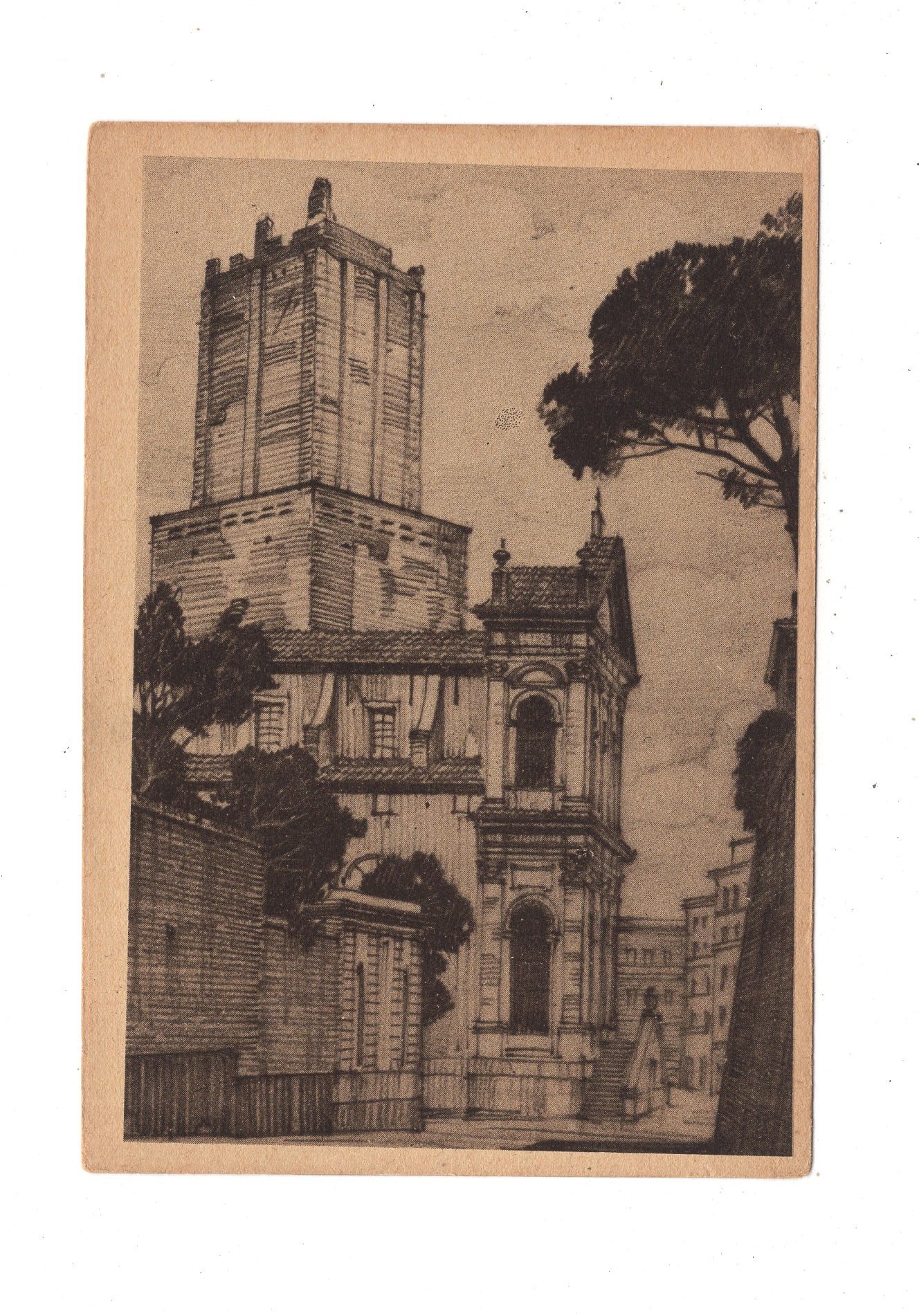Ansichtskarte Roma Rom / Torre delle Milizie / Italien / N1-56