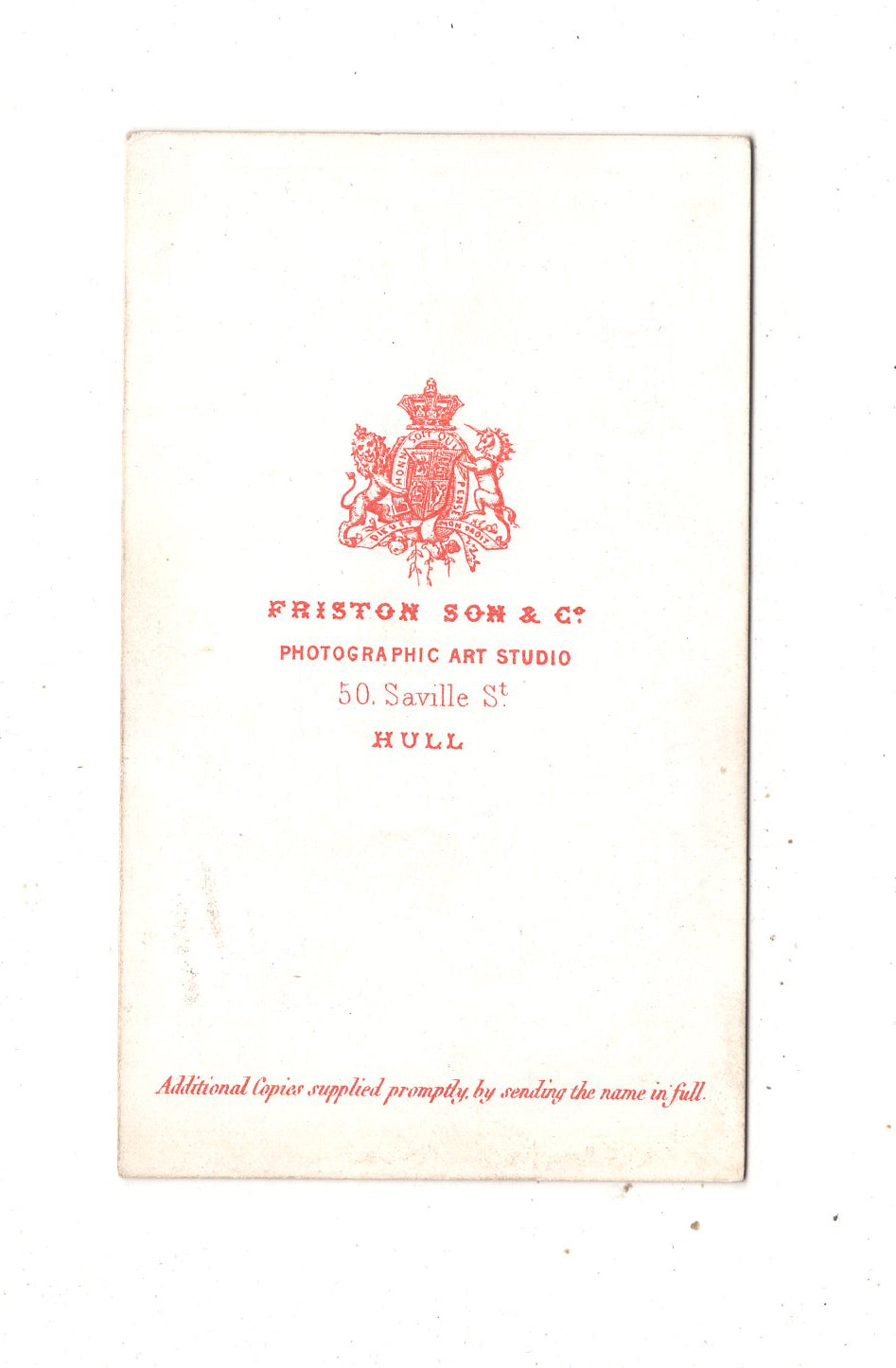 Fotografie Herrenportrait - Hull um 1870