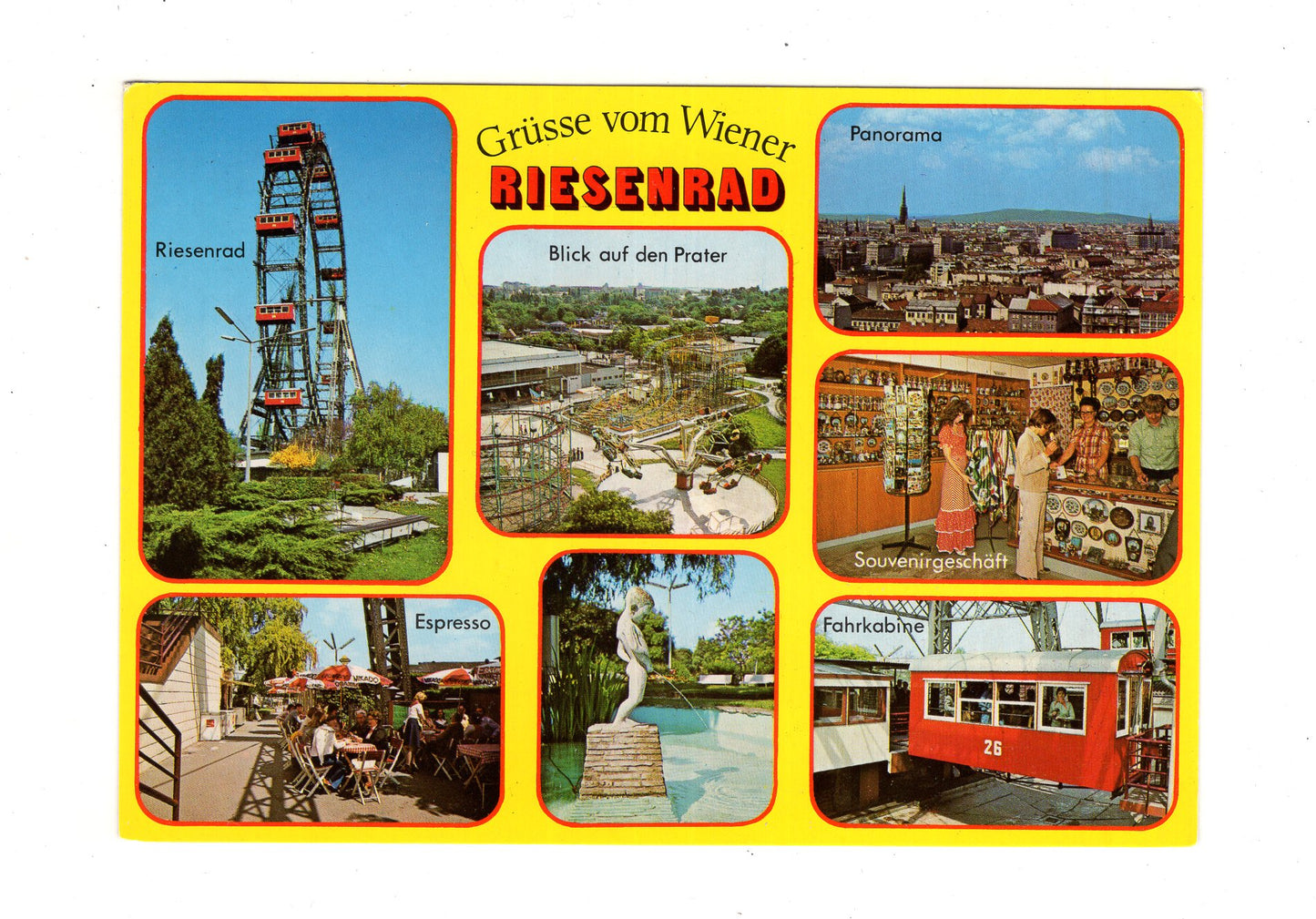 Ansichtskarte Wien / Prater / Riesenrad / Österreich