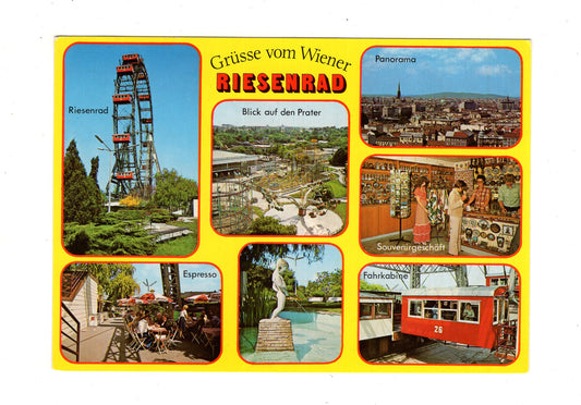 Ansichtskarte Wien / Prater / Riesenrad / Österreich