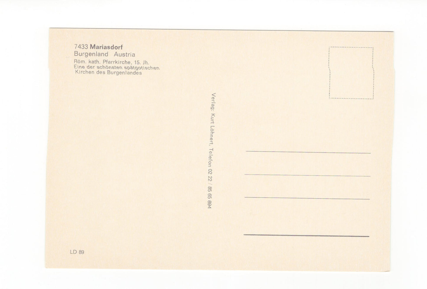 Ansichtskarte Mariasdorf / Burgenland / Österreich