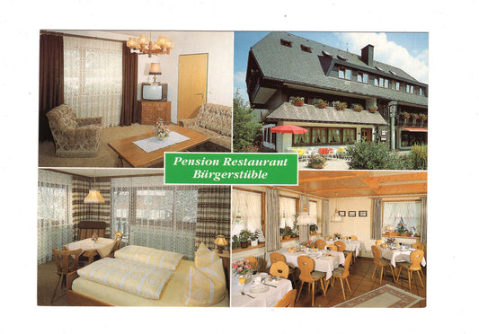 Ansichtskarte Pension Restaurant Bürgerstüble / Hinterzarten im Schwarzwald / G1-66