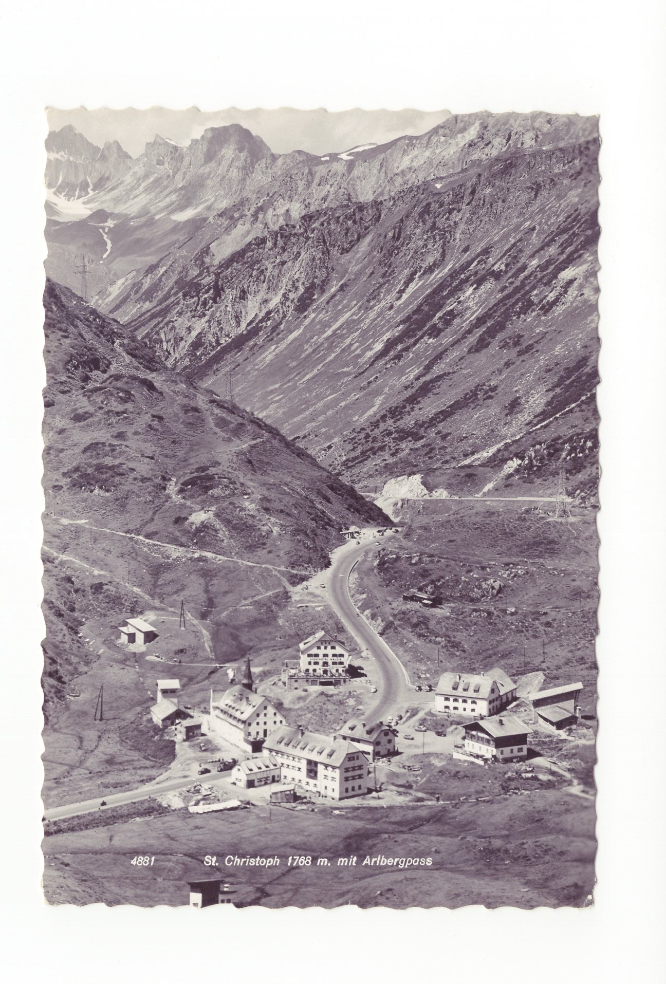 Ansichtskarte St. Christoph mit Arlbergpass / Österreich