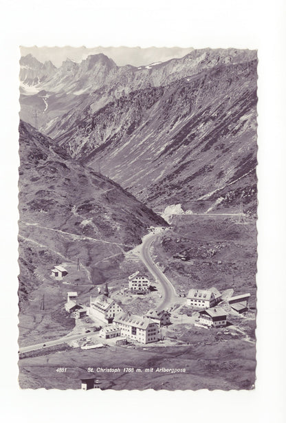 Ansichtskarte St. Christoph mit Arlbergpass / Österreich