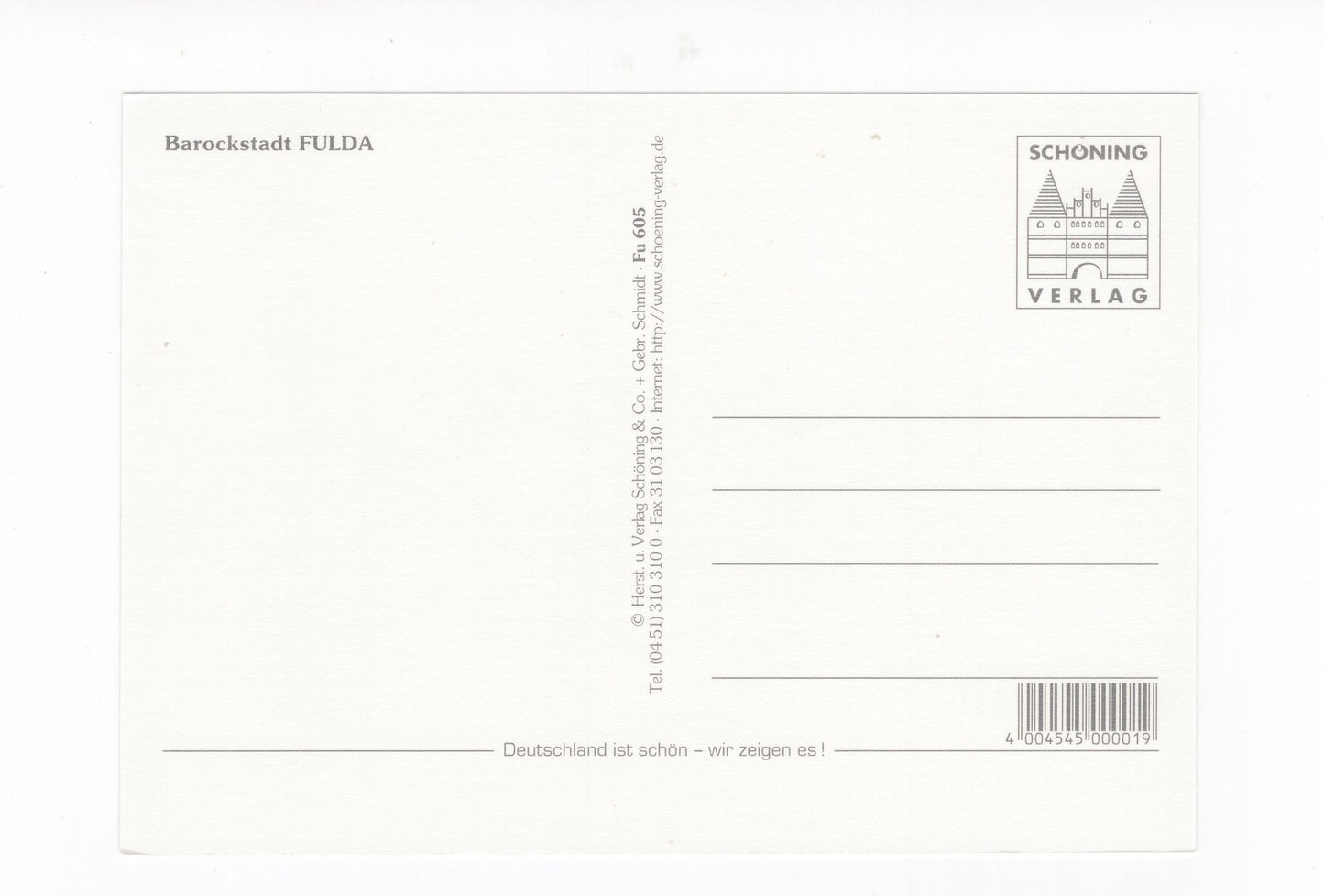 Ansichtskarte Fulda / Schlosspark / Dommuseum +++