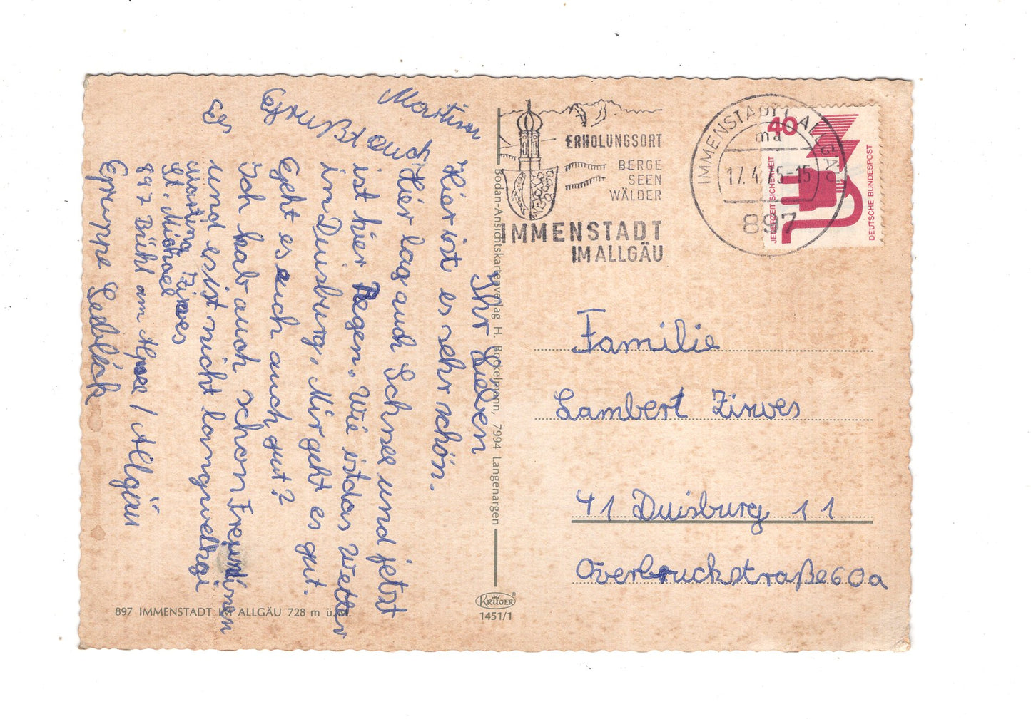 Ansichtskarte Immenstadt im Allgäu / M1-55