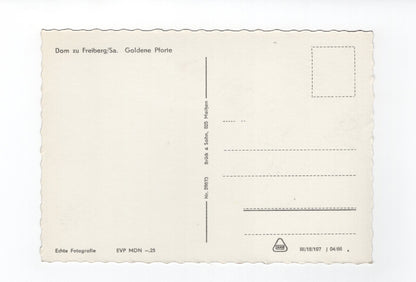 Ansichtskarte Dom zu Freiberg / Sachsen / Goldene Pforte