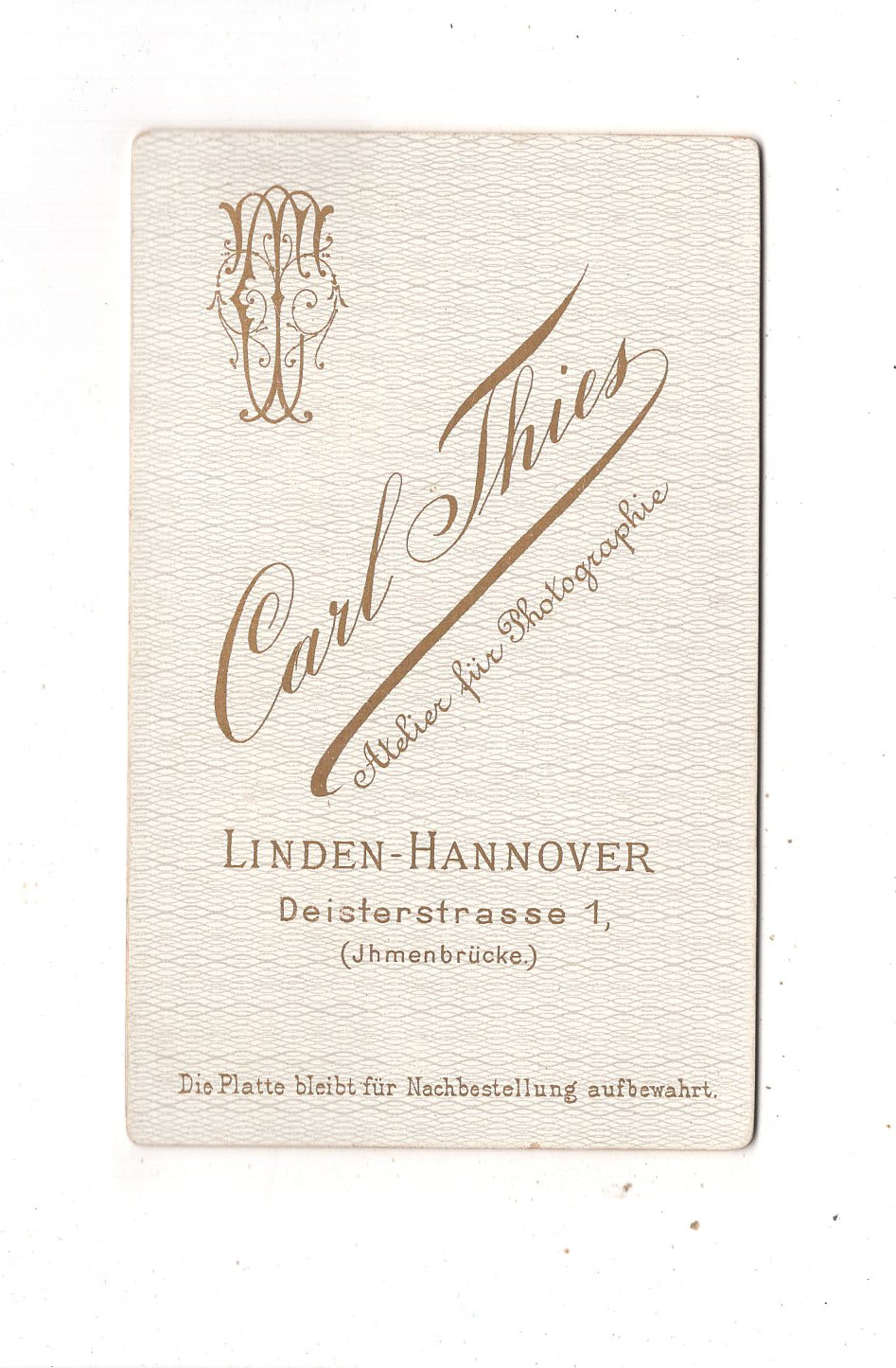 Fotografie Niedliches kleines Mädchen - Linden-Hannover 1880er