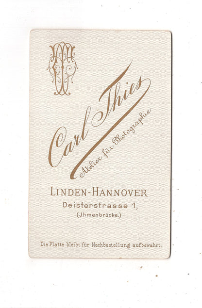 Fotografie Niedliches kleines Mädchen - Linden-Hannover 1880er