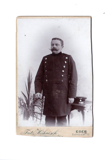 Fotografie Feiner Herr / Beamter ? - Eger um 1900