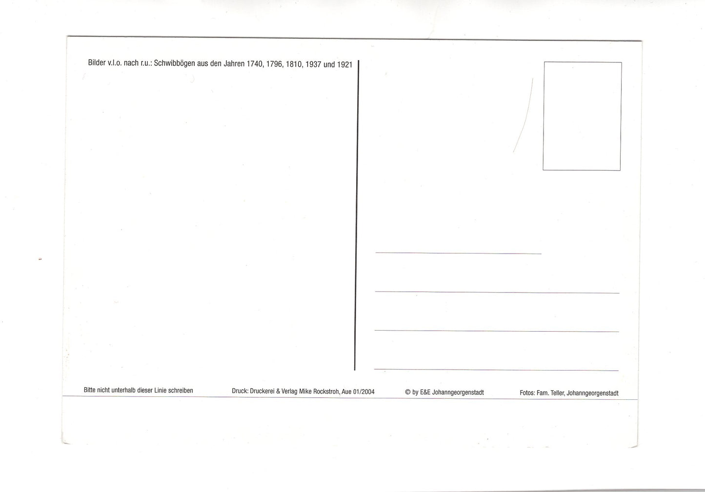 Ansichtskarte Johanngeorgenstadt - Stadt des Schwibbogens