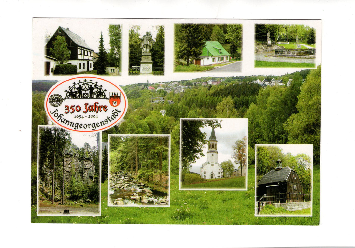 Ansichtskarte 350 Jahre Johanngeorgenstadt