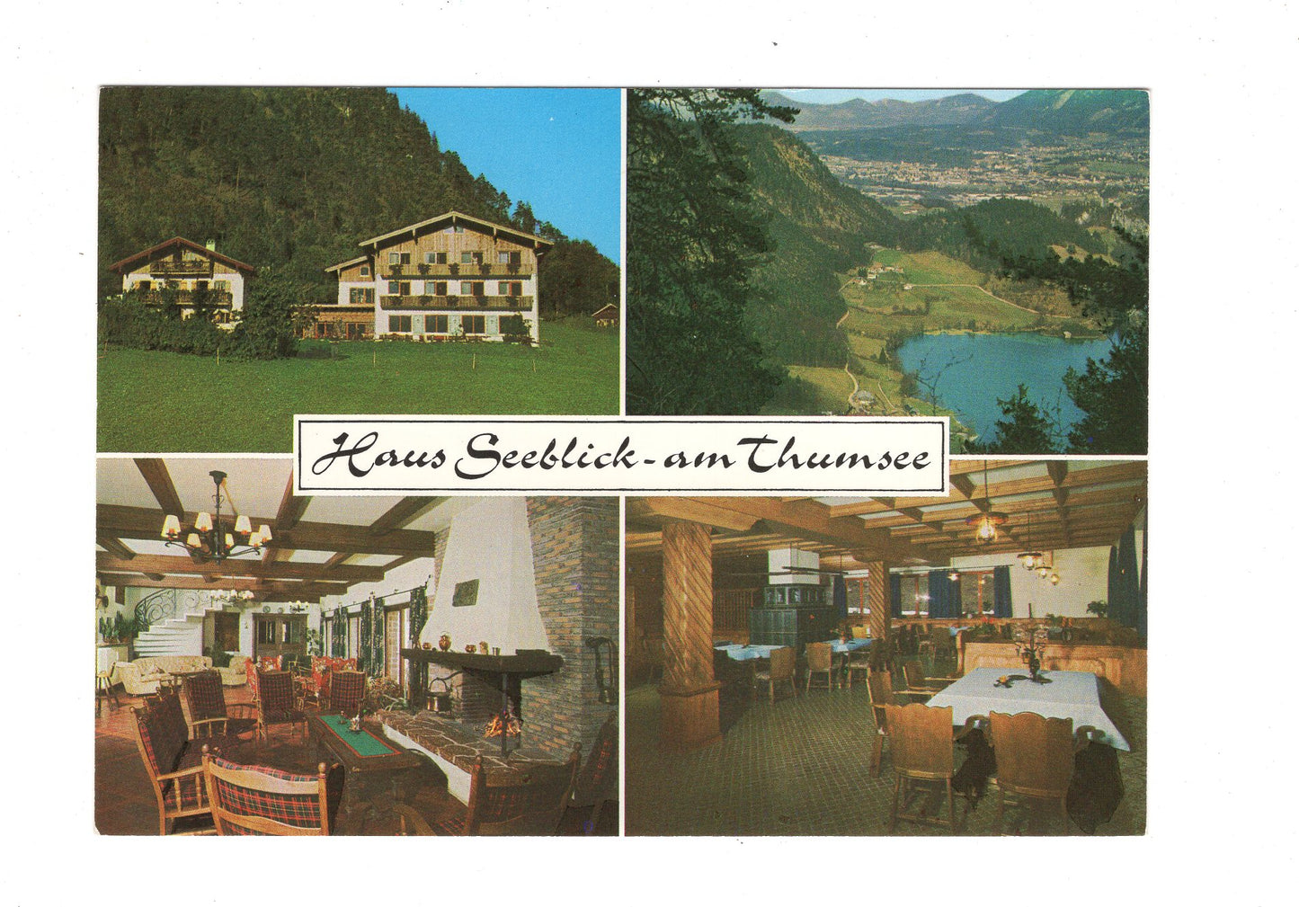 Ansichtskarte Haus Seeblick am Thumsee / Karlstein / H1-63