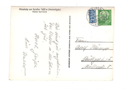 Ansichtskarte Hirschalp am Spießer / Hochallgäu / I1-61