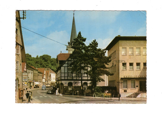 Ansichtskarte Vlotho / Weser / Lange Straße