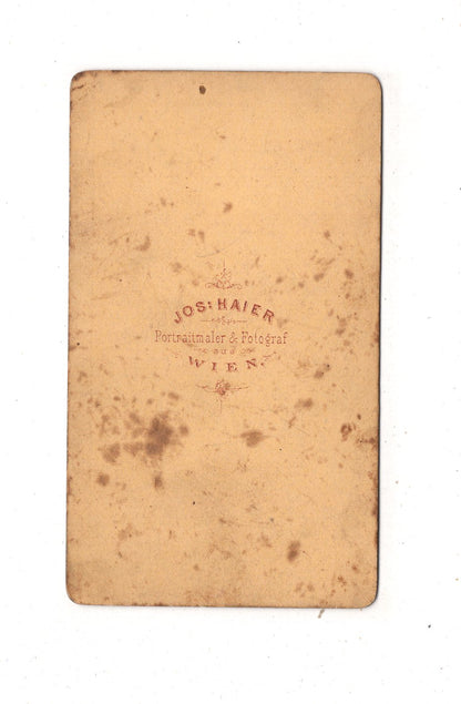 Fotografie Niedlicher kleiner Junge - Wien 1860er / CDV M1-16