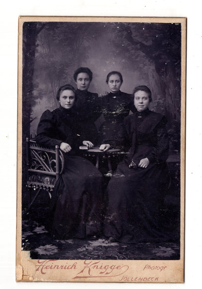 Fotografie Feine Damen - Jöllenbeck (Bielefeld) um 1900