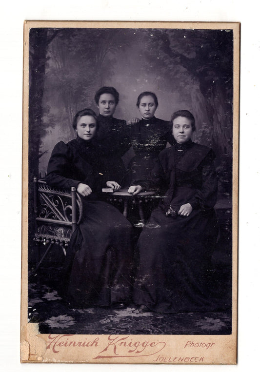 Fotografie Feine Damen - Jöllenbeck (Bielefeld) um 1900
