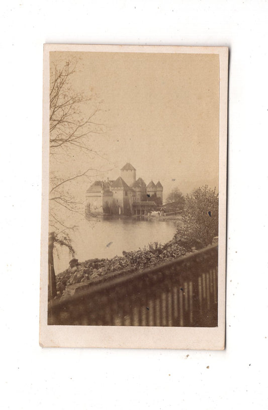 Fotografie Chateau de Chillon / Schweiz - 1870er
