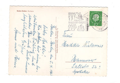 Ansichtskarte Baden-Baden / Kurhaus / J1-57