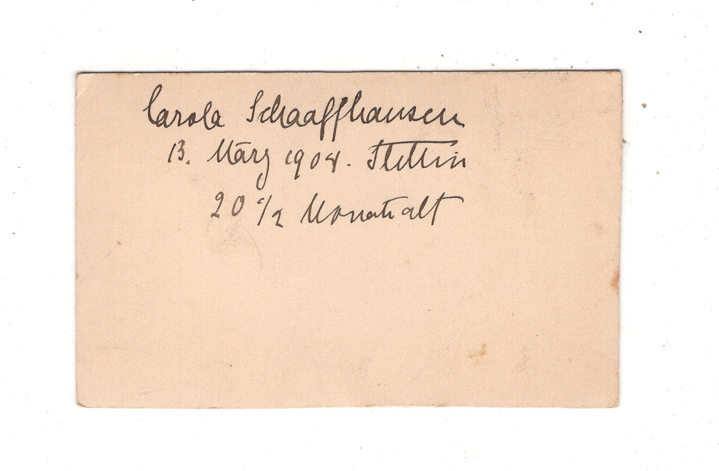 Fotografie Niedliches kleines Mädchen / Caola Schaaffhausen - Stettin 1904