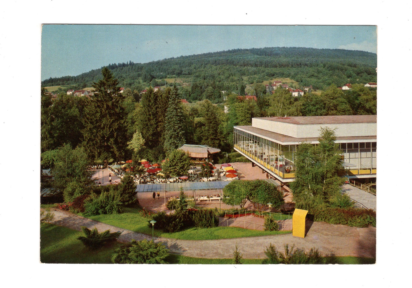 Ansichtskarte Bad Orb im Spessart / Kurgarten und Konzerthalle