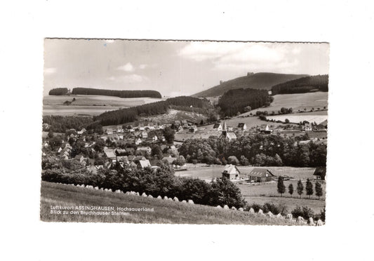 Ansichtskarte Assinghausen / Sauerland / Blick zu den Bruchhauser Steinen