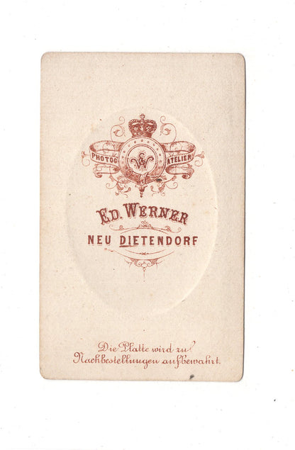 Fotografie Damenportrait - Neudietendorf 1860er / CDV C1-13