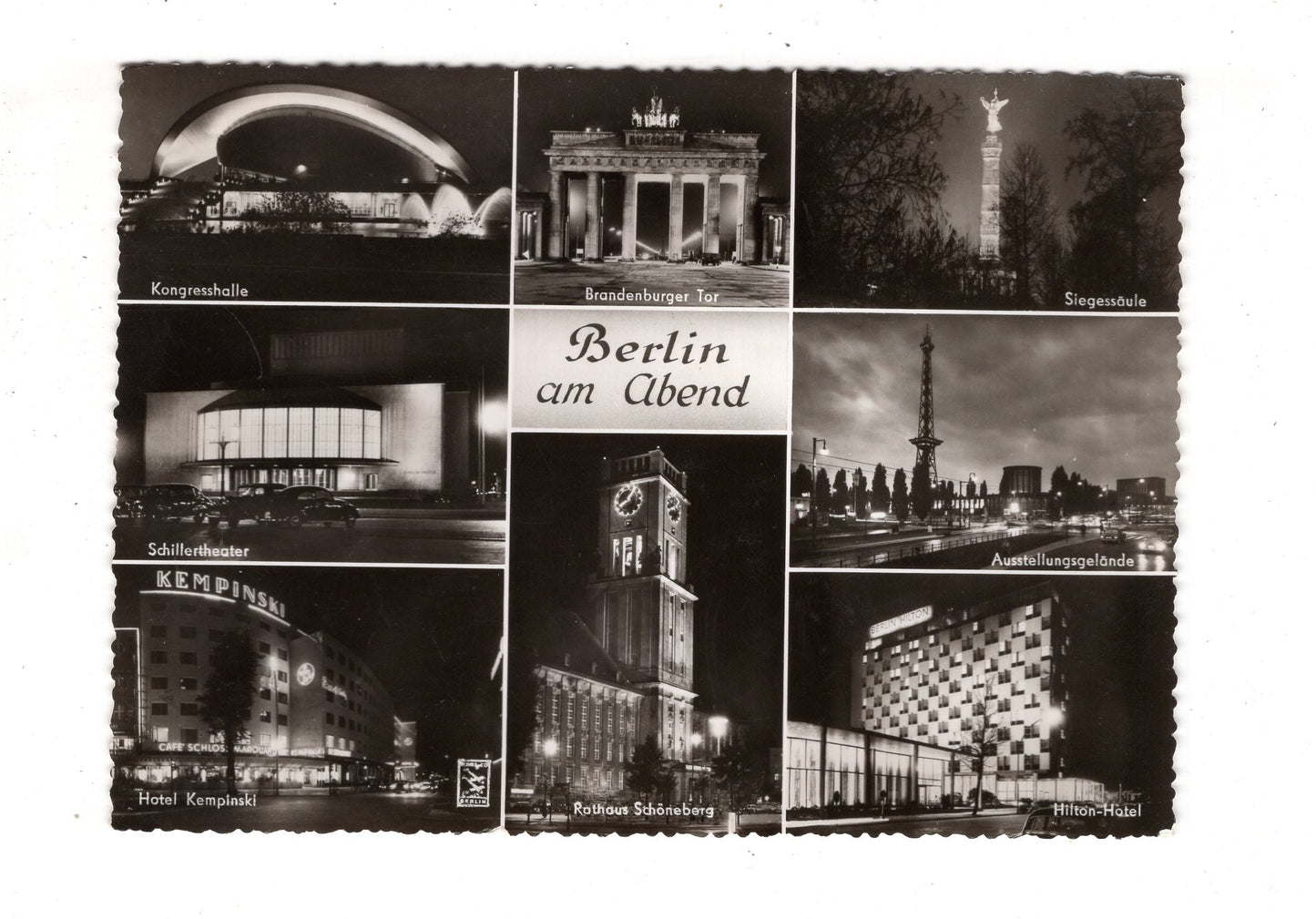 Ansichtskarte Berlin am Abend / Schillertheater +++ / K1-50