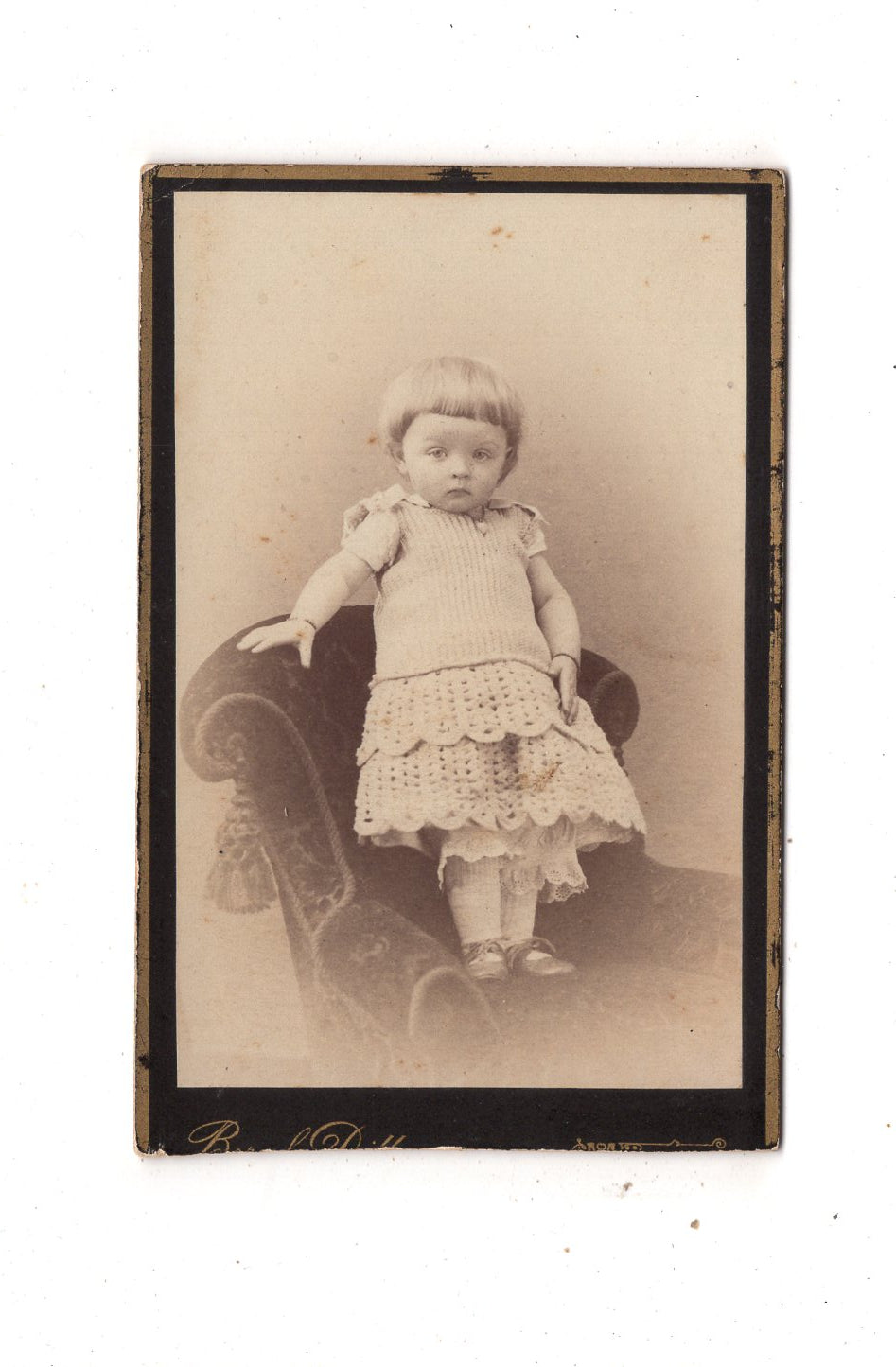 Fotografie Niedliches kleines Mädchen - München 1880er