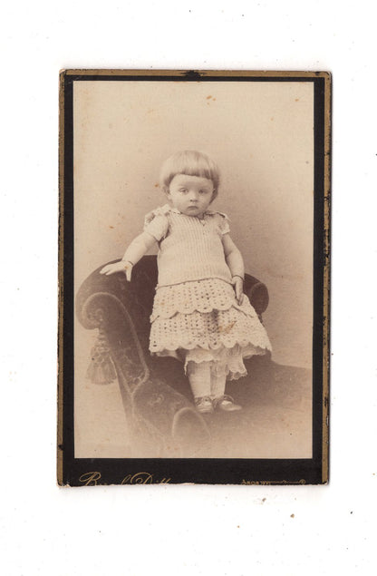 Fotografie Niedliches kleines Mädchen - München 1880er
