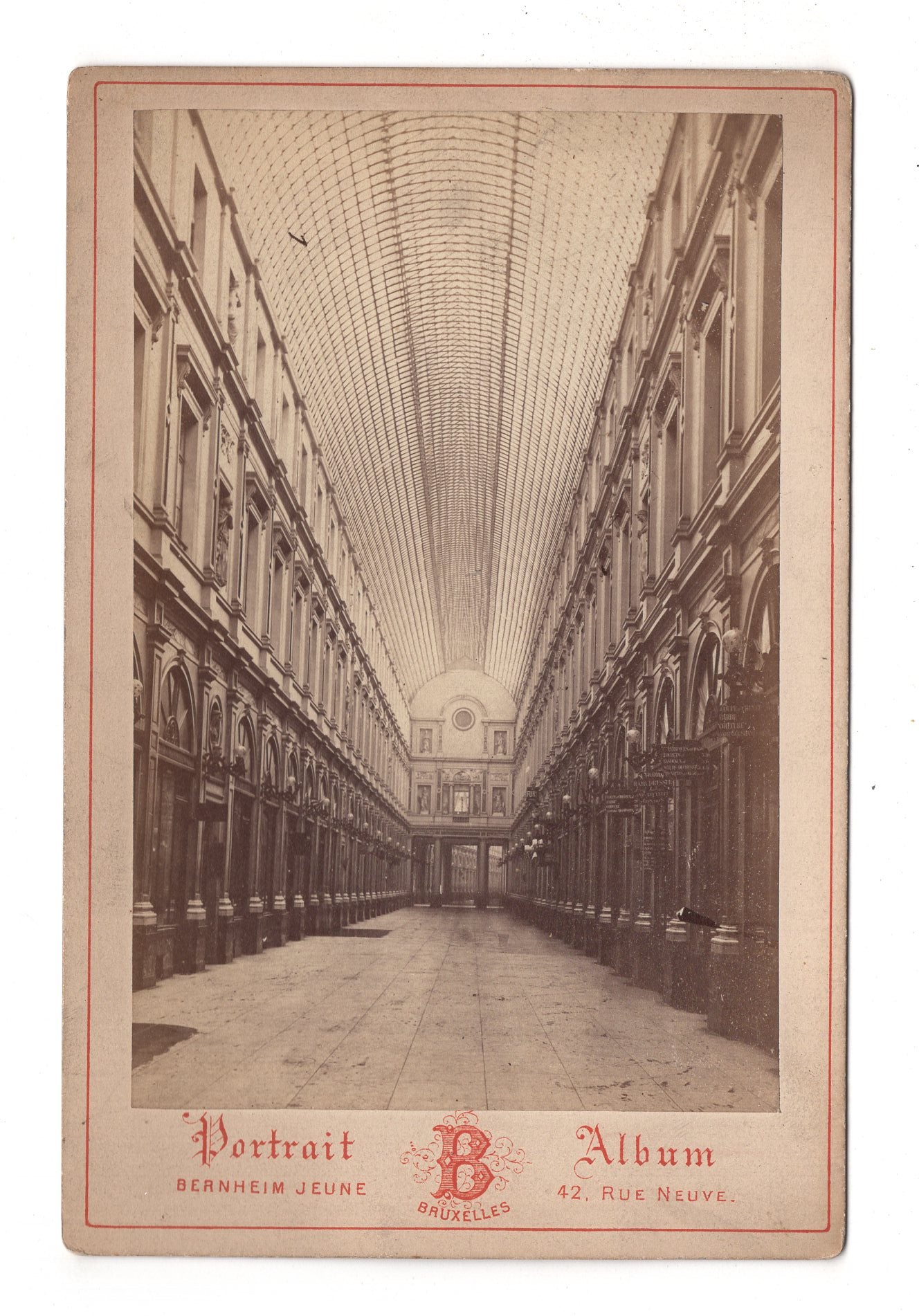Fotografie Bruxelles / Passage in Brüssel - 1870er / CAB U-36