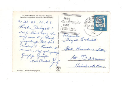 Ansichtskarte Baden-Baden mit Stourdza-Kapelle / J1-57