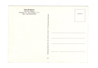 Ansichtskarte Haus Bergesruh / Hinterzarten im Schwarzwald / G1-66