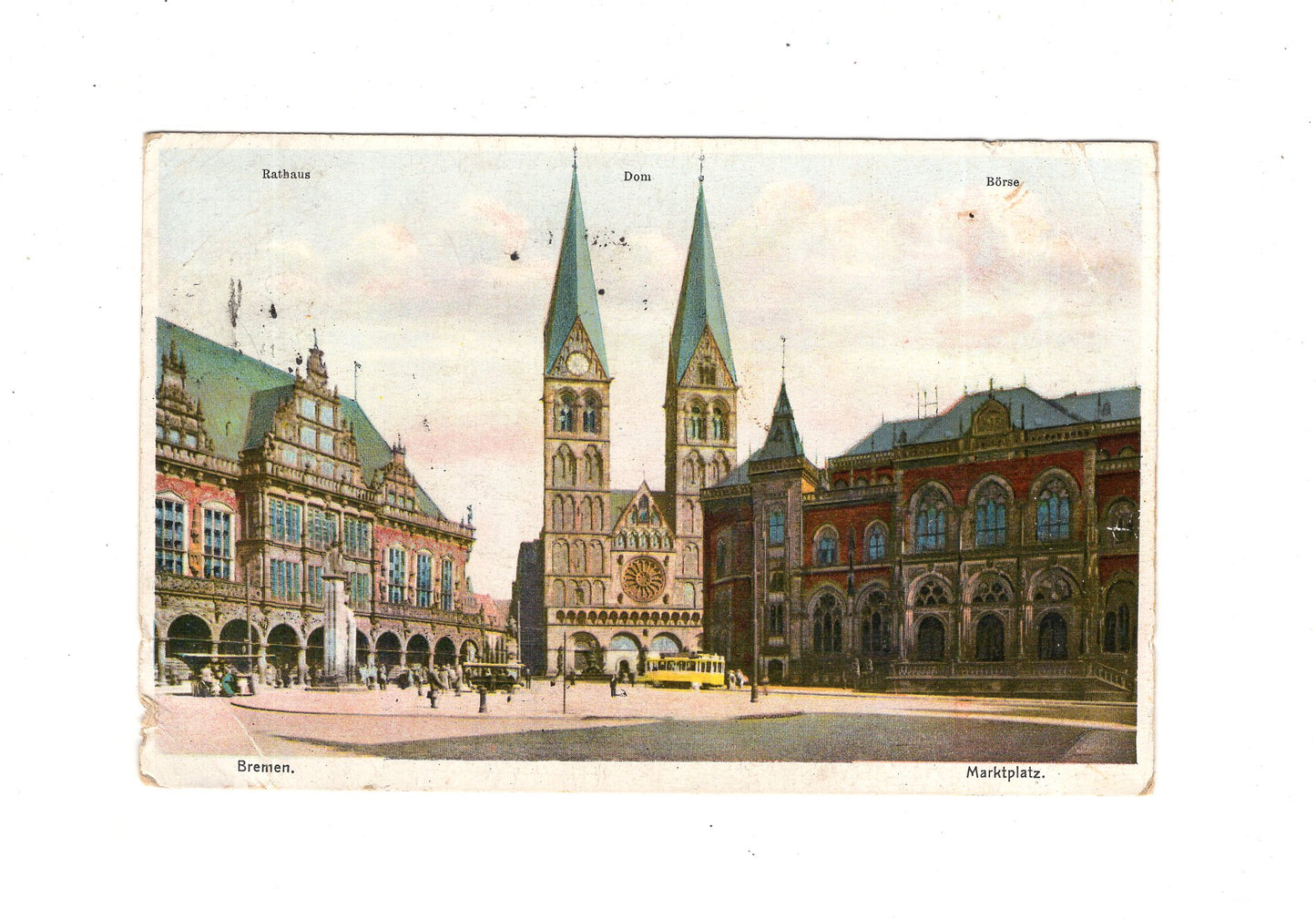 Ansichtskarte Bremen / Marktplatz