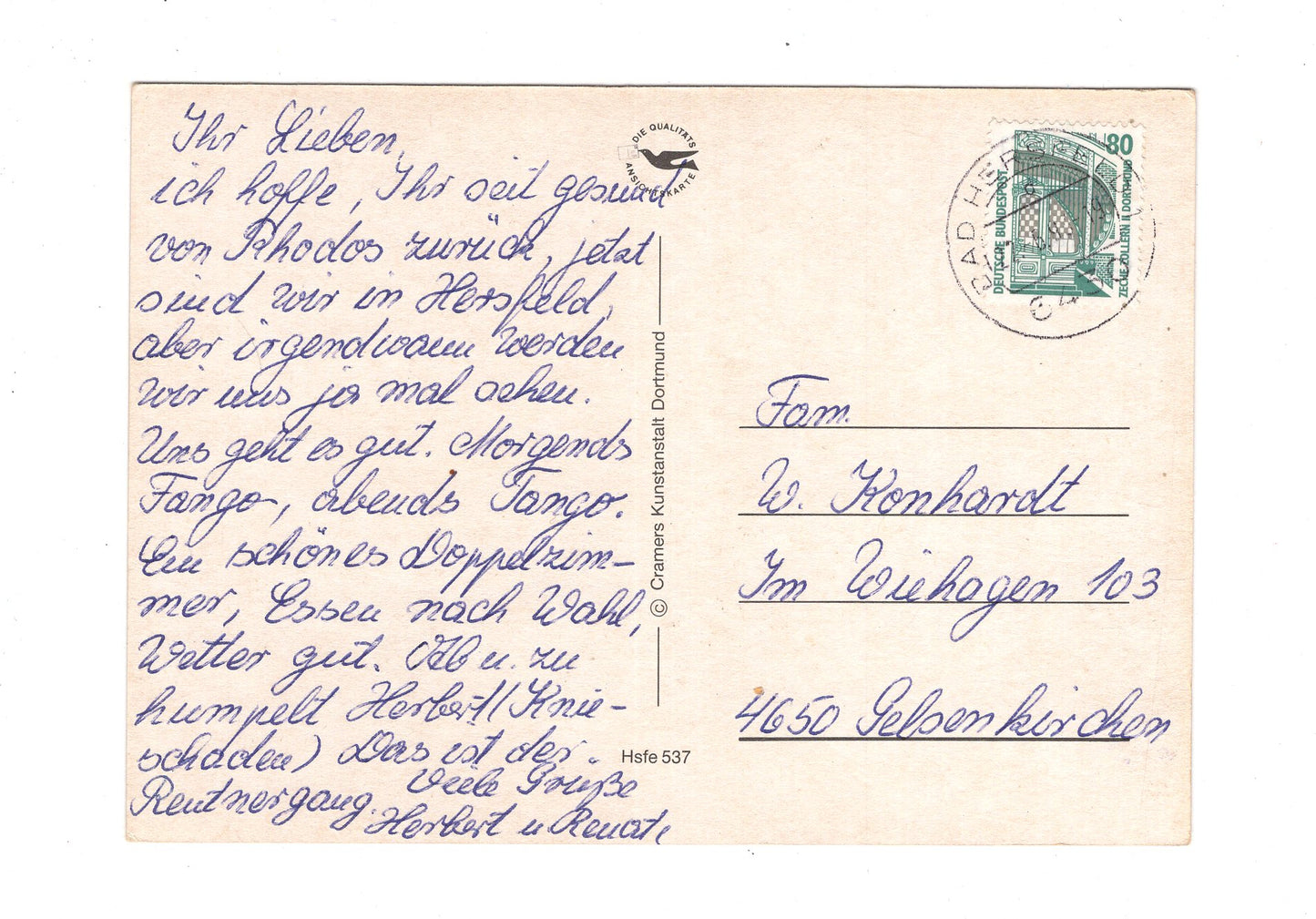 Ansichtskarte Bad Hersfeld im Fuldatal
